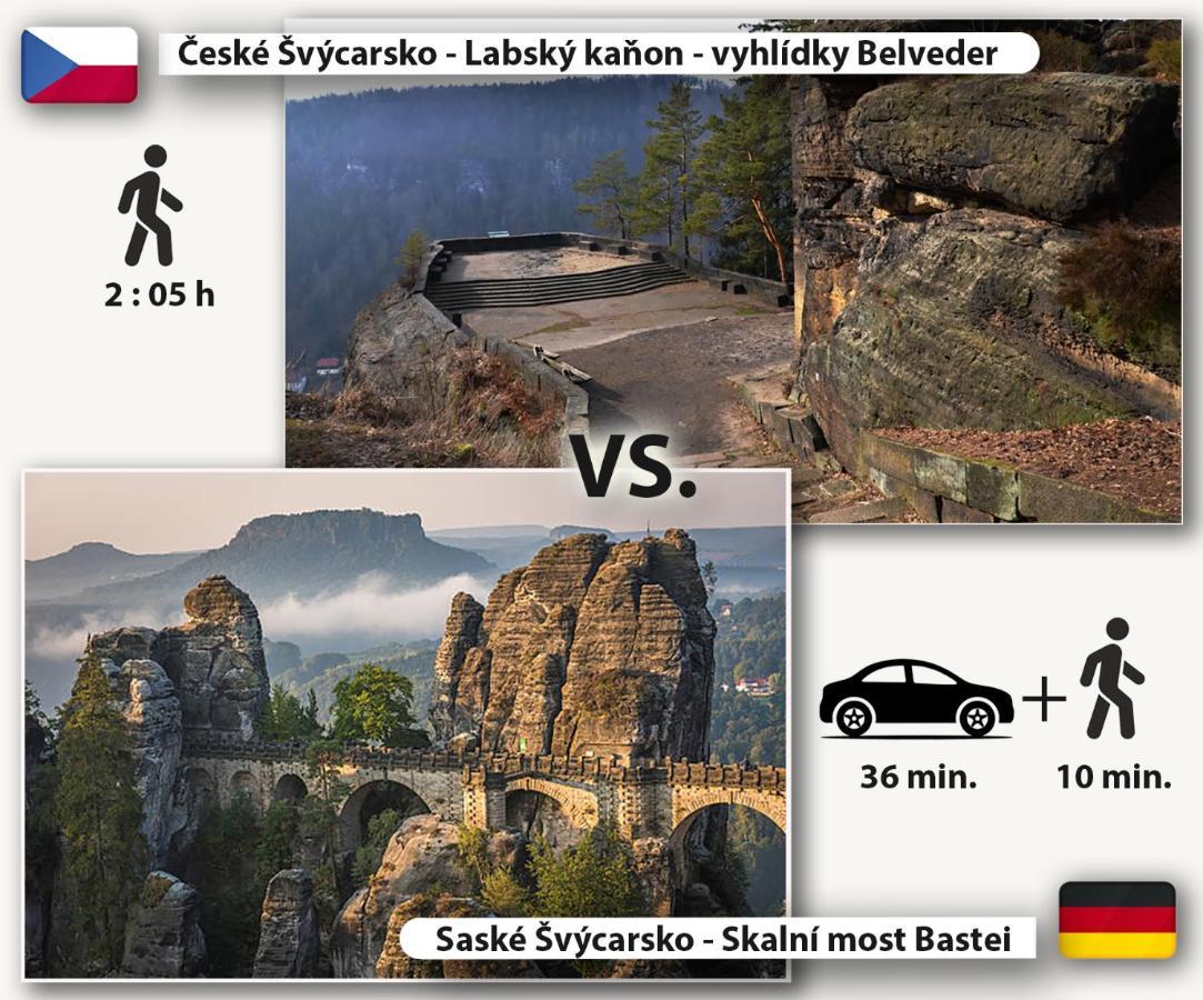 Pension Pod Skalou Hřensko Exteriör bild