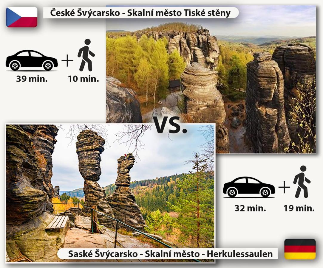Pension Pod Skalou Hřensko Exteriör bild